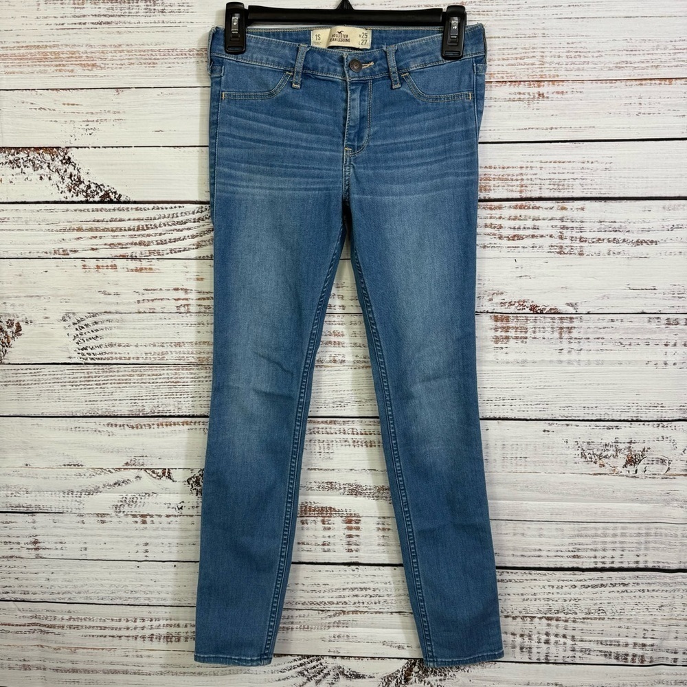 HOLLISTER jeans medium wash size 1s skinny casual ankle jeggings